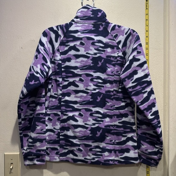 Columbia Purple and Black Camouflage Fleece Jacket - Picture 4 of 4